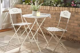 This quaint bistro set from Dunelm costs just £79