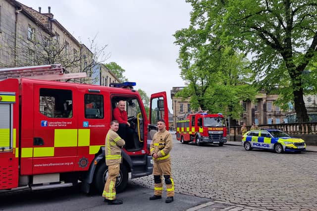 Lancashire Police said the exploded package was later inspected and deemed to be “no threat”. The force said an investigation is under way to establish how and why the item was left at the location