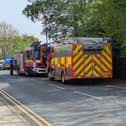 Emergency services at Adlington railway station this morning (Tuesday, April 29)