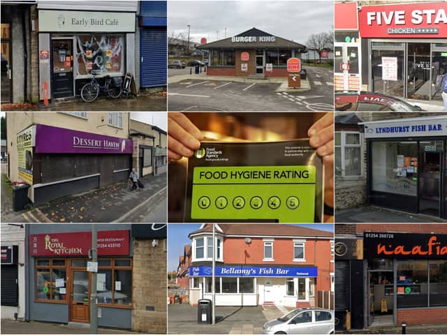 Food hygiene fails and passes as 25 businesses in Lancashire given new ratings