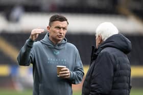 Paul Heckingbottom with Peter Ridsdale 