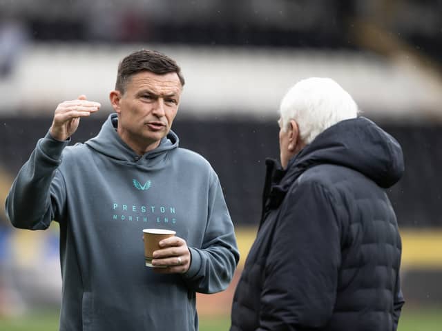 Paul Heckingbottom with Peter Ridsdale 