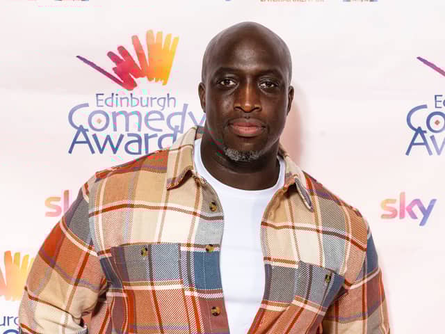 Emmanuel Sonubi attends the 2023 Edinburgh Comedy Awards.