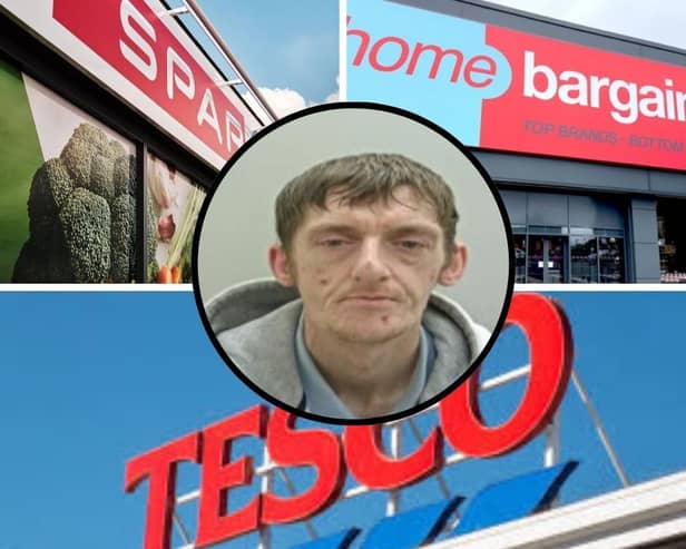 John Molyneux, 42, of Greenwood, Bamber Bridge, has been given a CBO banning him from every Tesco, Home Bargains and Spar store in the UK