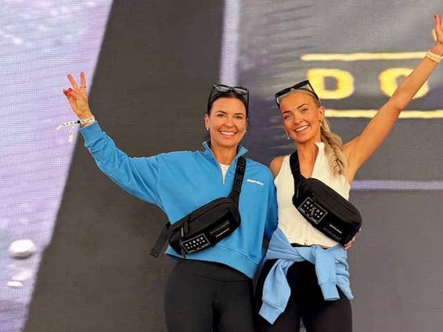 Erica Boys, 53, and her daughter Ella, 24, who teamed up for an intense Hyrox competition.