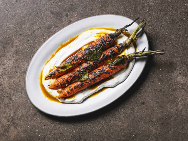 Ara's grilled carrots, labneh and Vadouvan spiced butter. Credit: Oh Gravy! Media - Burak Can Aksit