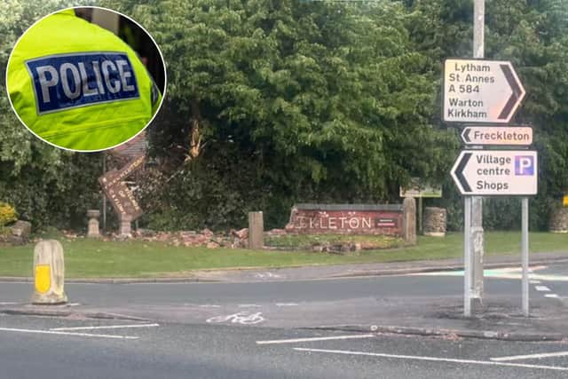 A boy, 17 from Preston was arrested after crashing a stolen car during a 120mph police chase in Freckleton