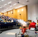 A scene from a Rocket Show put on during a previous Lancashire Science Festival.