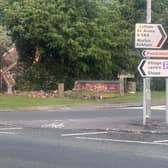 The scene of the crash in Preston New Road, Freckleton