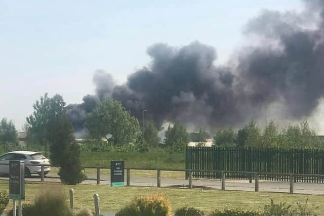 Long Stratton Fire Large fire near Alston Dairy in Longridge sends black smoke billowing ...