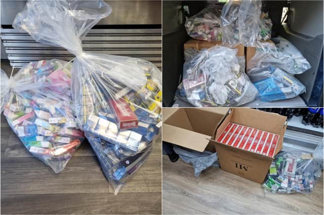 £62,000 worth of illegal cigarettes and vapes were seized after two shops in Lancashire were raided