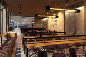 Artist impressions of the new SOHO Coffee unit in Liverpool Airport’s Departure Lounge.