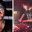 DJ Andy Caroll plays in the Chew’s Yard event space on Saturday, May 31.