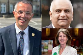 Tory group leader Aidy Riggott (left) says his party should be the official opposition at Lancashire County Council - not the new 'Progressive Lancashire' alliance, led by Azhar Ali (independent) and Gina Dowding (Green Party)  
