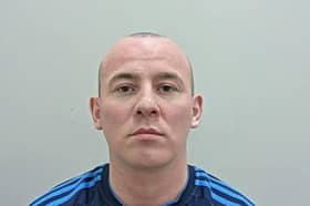 Double killer Stephen Bosanko is beginning yet another prison sentence for carrying out smash and grab raids on three shops in Preston – one using a two-foot-long axe