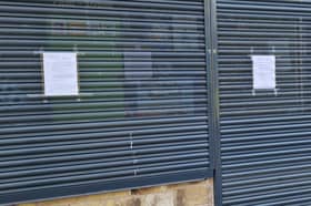 Closed: Ruskin Store in Colne has been forced to close by police after a series of anti social incidents