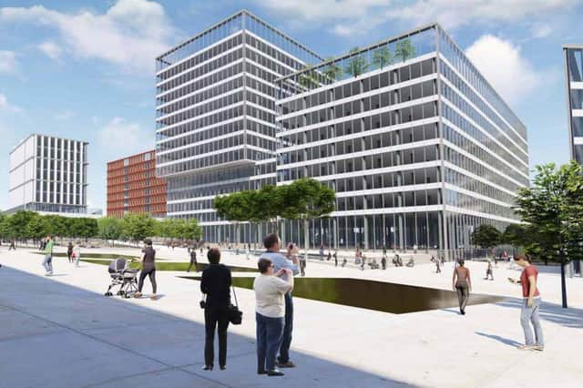 A vision of how the redevelopment of the Fishergate Shopping Centre site could look, complete with a new 'welcome square' at the current side entrance to the railway station
