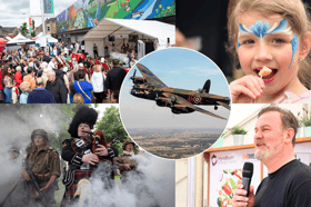 Skies over Accrington will thunder with history this Saturday as a Lancaster Bomber, one of only two still flying in the world, takes centre stage in a stunning flypast during the Accrington Food & Drink Festival.