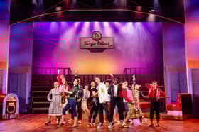 Grease the Musical cast on tsage at The Grand Blackpool 