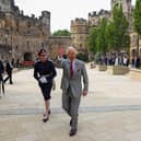 King Charles III during his visit Lancaster Castle to take part in the Ceremony of the Keys