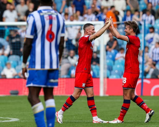 Alan Browne celebrates with Ryan Ledson