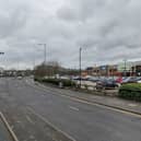 A major road near the Capitol Centre retail park in Walton-le-Dale was closed after a motorcyclist came off their bike