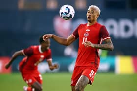 Danie Jebbison in action for Canada. 