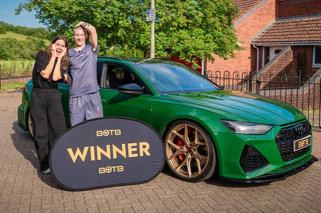 Botb Raffles Plymouth construction worker wins £70,000 Audi RS6 for just 7p