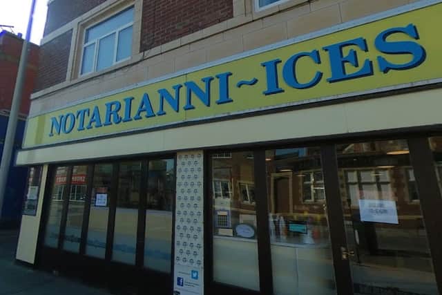 Notarianni Ices on Waterloo Road in Blackpool is regarded as one of the best ice cream parlours in the city. It operates a take-away only, and customers have praised it for unique toppings, flavours and presentation.