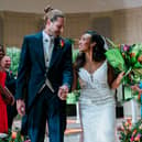 Benaiah and Nicole at their wedding.