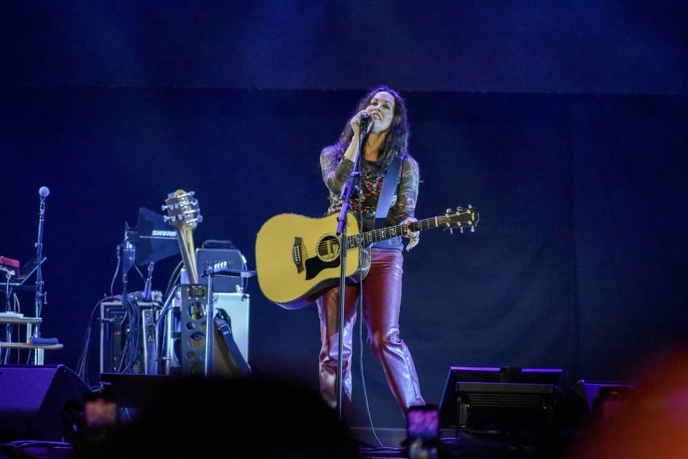  Alanis Morissette (pictured at the Estereo Picnic music festival in March 2025) headlines Friday at Lytham Festival.