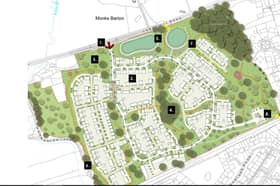 The developer's plan for land off the A59 in Langho