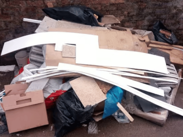 A past instance of fly-tipping in Preston