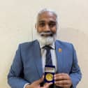 Dr Sakthi Karunanithi with his medal