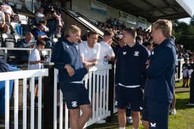 First team players at the Bamber Bridge v Preston North End pre-season friendly 