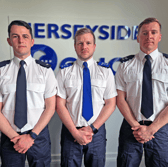 Constable Luke Holden, police community support officer (PCSO) Timothy Parry and Sergeant Gregory Gillespie.
