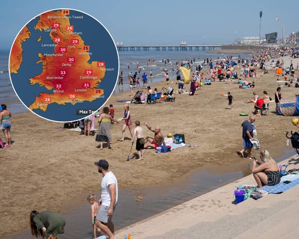 It’s shaping up to be a scorching weekend in Lancashire, with temperatures set to reach 30C