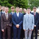 A whole gang of well dressed lads