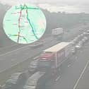 A serious crash and lorry fire closed the M6 northbound