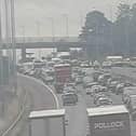 A diversion has been put in place on the M6 following a serious crash