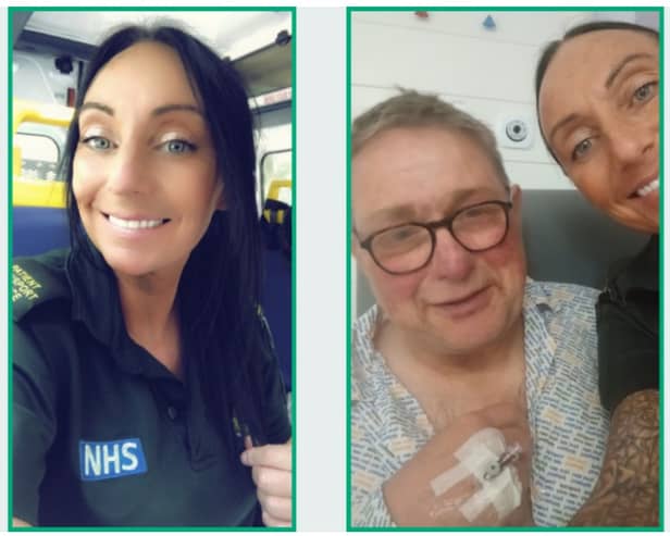 NWAS assistant Gina was off duty when she saved this man's life in Blackburn