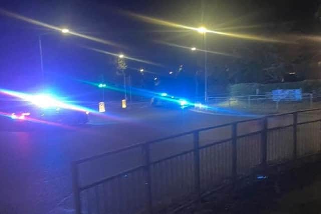 Police at the scene outside the Dunkirk Hall pub in Dunkirk Lane, Leyland at 10.19pm on Friday, July 18