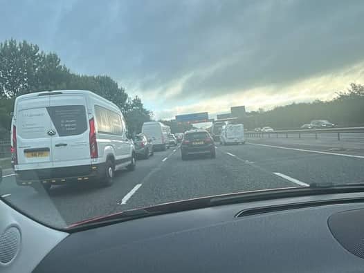 The northbound carriageway is closed between J31 and J31A and emergency services are at the scene