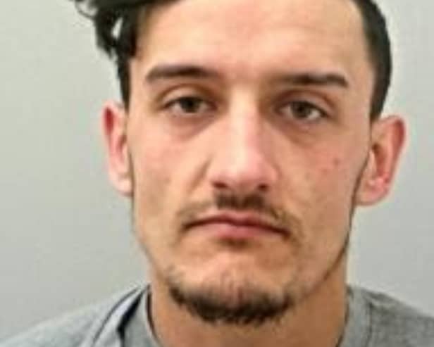 Police are still looking for Imran Hussain, 32, in connection with a stabbing outside a mosque in Accrington