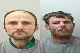 David Hodgson Smith (pictured left) and Mark Tomlinson have been sentenced for shoplifting 