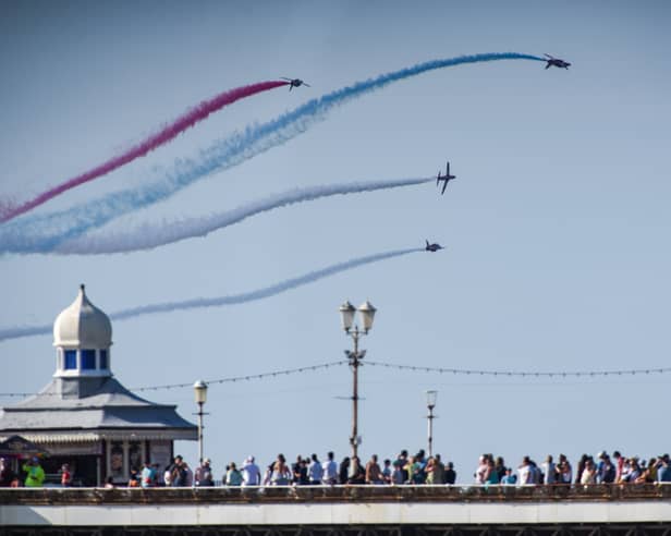 Crowds are set to flock to Blackpool’s seafront today for the Air Show’s Saturday programme