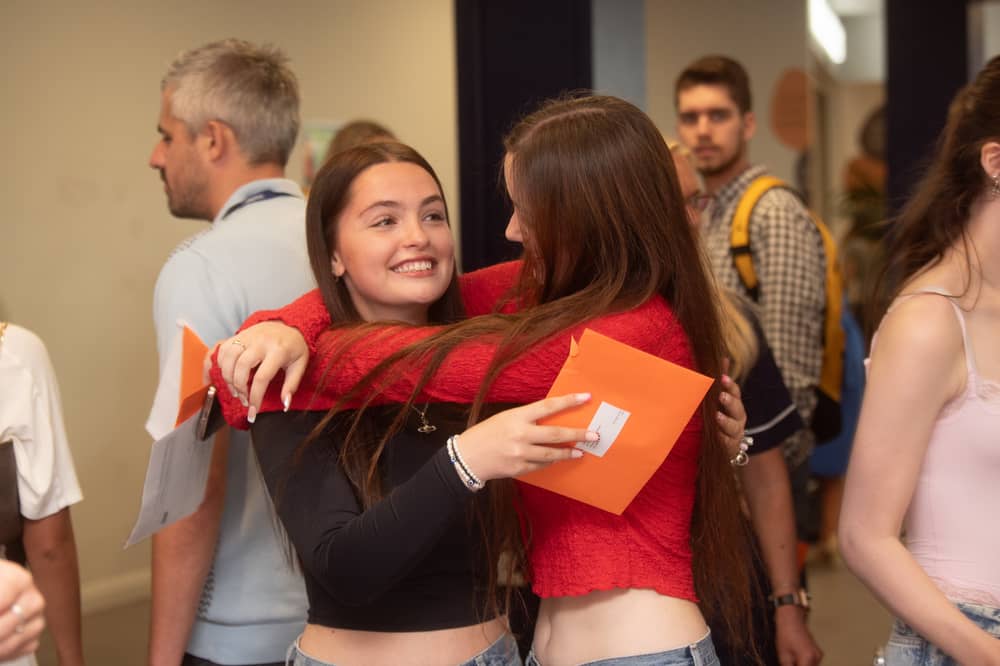  Blackpool & the Fylde College pupils embrace
