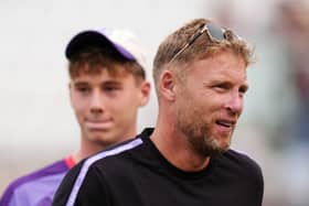 Take a look at the father and son duo on the day of Northern Superchargers match against Southern Brave