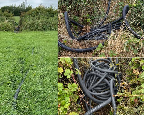 Thieves stole around £17,000 worth of diesel from a Freckleton haulage firm after running a  pipe across three fields
