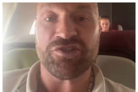 Boxing star Tyson Fury and his family were left “terrified” after their plane was forced to “spin around” and land. 